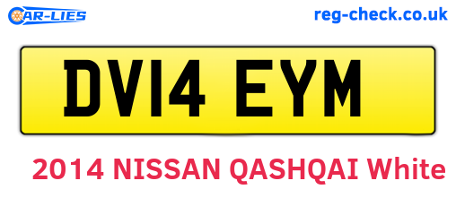 DV14EYM are the vehicle registration plates.