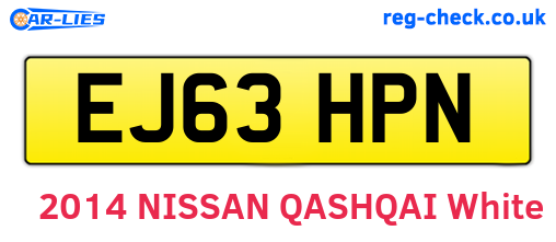 EJ63HPN are the vehicle registration plates.