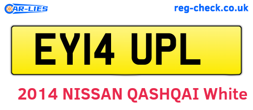 EY14UPL are the vehicle registration plates.