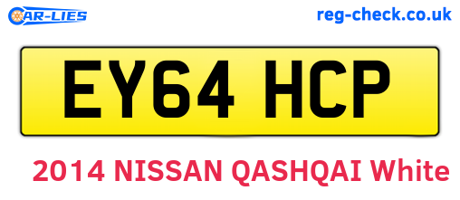 EY64HCP are the vehicle registration plates.