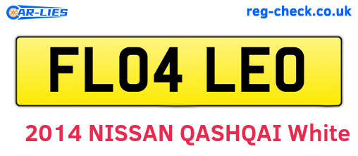 FL04LEO are the vehicle registration plates.