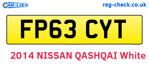 FP63CYT are the vehicle registration plates.