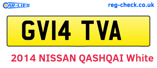 GV14TVA are the vehicle registration plates.