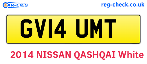 GV14UMT are the vehicle registration plates.
