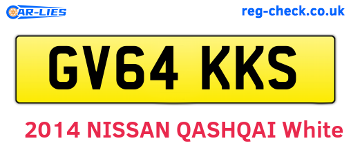 GV64KKS are the vehicle registration plates.