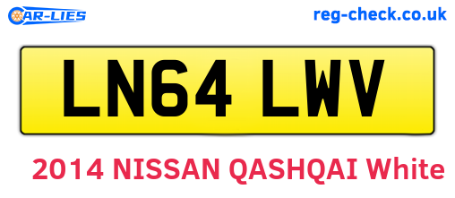 LN64LWV are the vehicle registration plates.