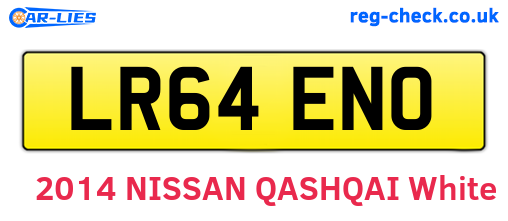 LR64ENO are the vehicle registration plates.