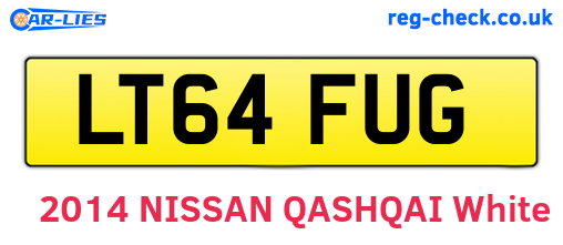 LT64FUG are the vehicle registration plates.