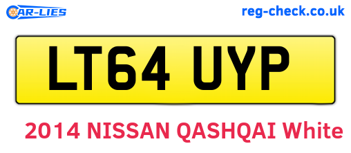 LT64UYP are the vehicle registration plates.