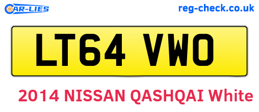 LT64VWO are the vehicle registration plates.