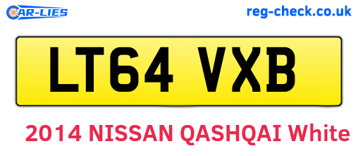 LT64VXB are the vehicle registration plates.