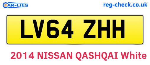 LV64ZHH are the vehicle registration plates.
