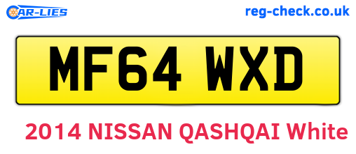 MF64WXD are the vehicle registration plates.