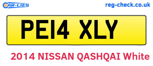 PE14XLY are the vehicle registration plates.