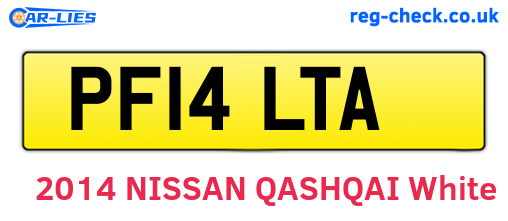 PF14LTA are the vehicle registration plates.