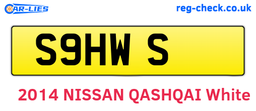 S9HWS are the vehicle registration plates.