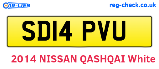 SD14PVU are the vehicle registration plates.