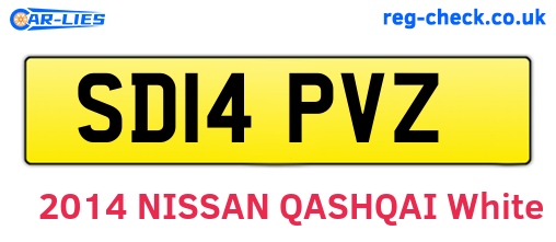 SD14PVZ are the vehicle registration plates.