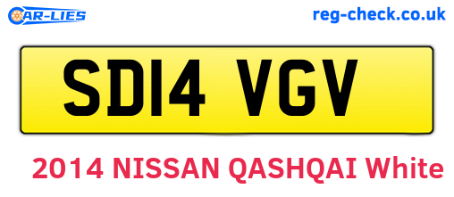 SD14VGV are the vehicle registration plates.