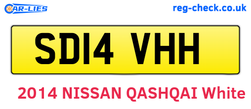 SD14VHH are the vehicle registration plates.