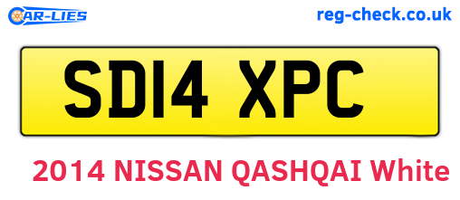 SD14XPC are the vehicle registration plates.