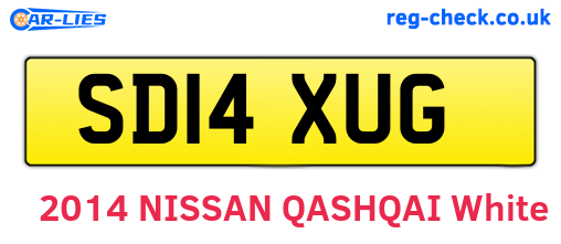 SD14XUG are the vehicle registration plates.
