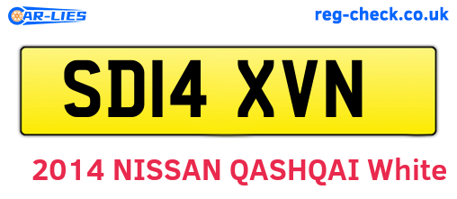 SD14XVN are the vehicle registration plates.