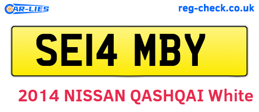 SE14MBY are the vehicle registration plates.