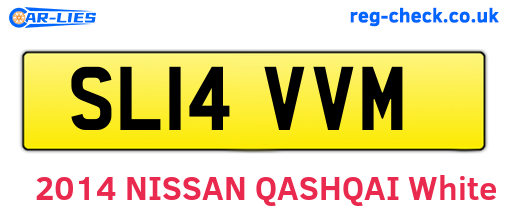 SL14VVM are the vehicle registration plates.