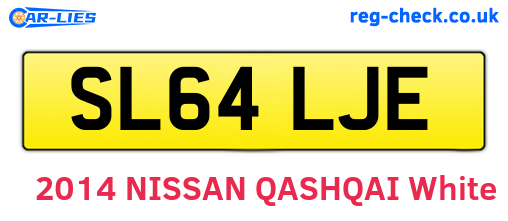 SL64LJE are the vehicle registration plates.