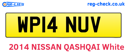 WP14NUV are the vehicle registration plates.