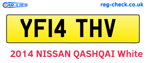 YF14THV are the vehicle registration plates.