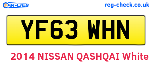 YF63WHN are the vehicle registration plates.