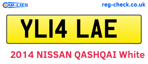 YL14LAE are the vehicle registration plates.