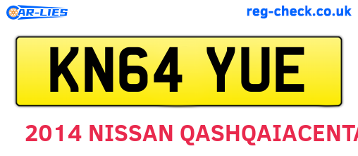 KN64YUE are the vehicle registration plates.
