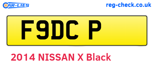 F9DCP are the vehicle registration plates.