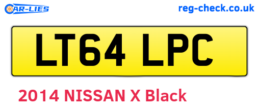 LT64LPC are the vehicle registration plates.