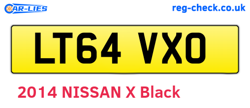 LT64VXO are the vehicle registration plates.