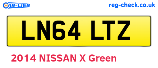 LN64LTZ are the vehicle registration plates.