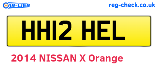 HH12HEL are the vehicle registration plates.