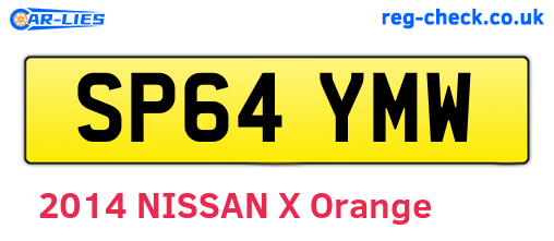 SP64YMW are the vehicle registration plates.
