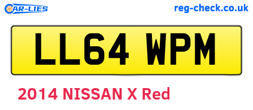 LL64WPM are the vehicle registration plates.
