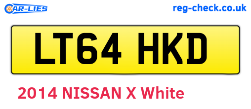 LT64HKD are the vehicle registration plates.