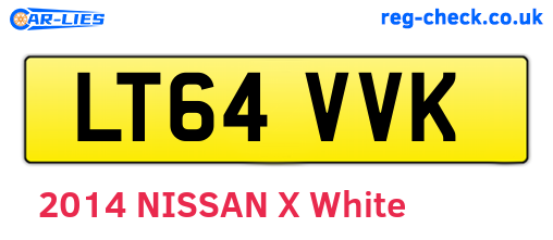 LT64VVK are the vehicle registration plates.