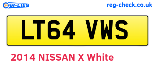 LT64VWS are the vehicle registration plates.