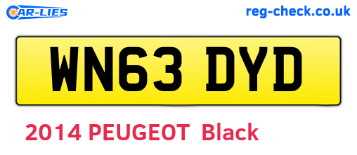 WN63DYD are the vehicle registration plates.
