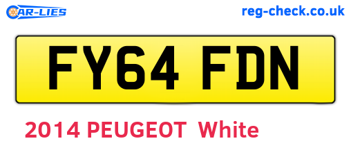 FY64FDN are the vehicle registration plates.