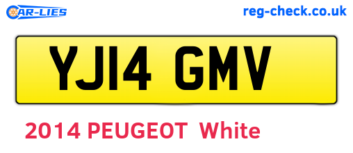 YJ14GMV are the vehicle registration plates.