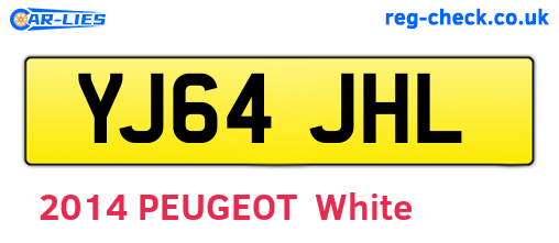 YJ64JHL are the vehicle registration plates.