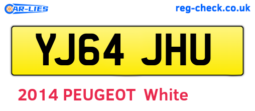 YJ64JHU are the vehicle registration plates.